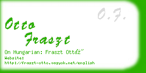 otto fraszt business card